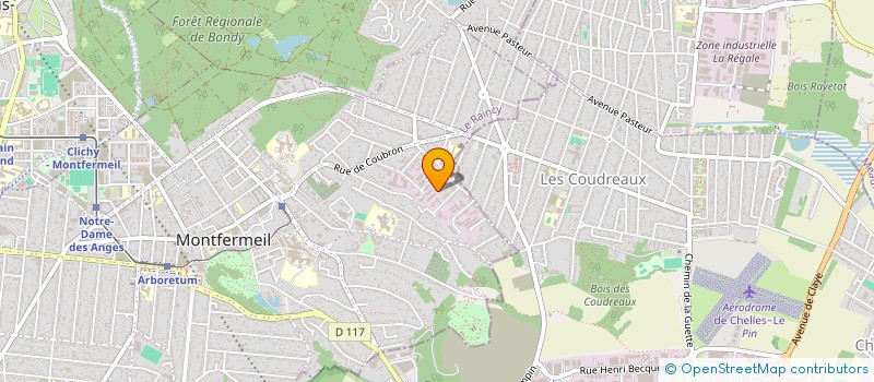 localisation de l'entreprise ONVIBOIS à MONTFERMEIL