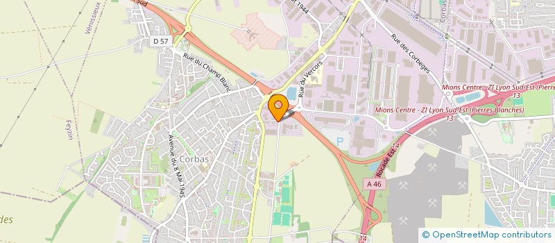 localisation de l'entreprise ONWEB à CORBAS