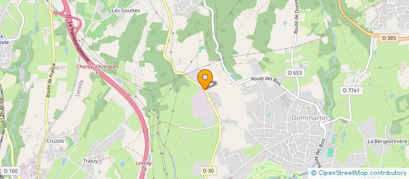 localisation de l'entreprise ONWI à DOMMARTIN