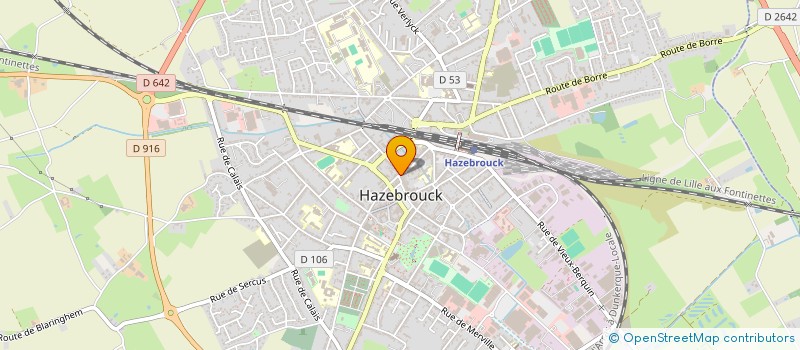 localisation de l'entreprise ONYVA  HAZEBROUCK