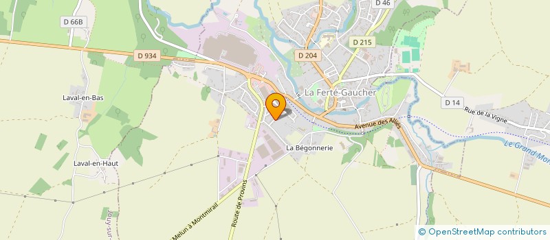 localisation de l'entreprise ONYVA VTC  LA FERTE-GAUCHER