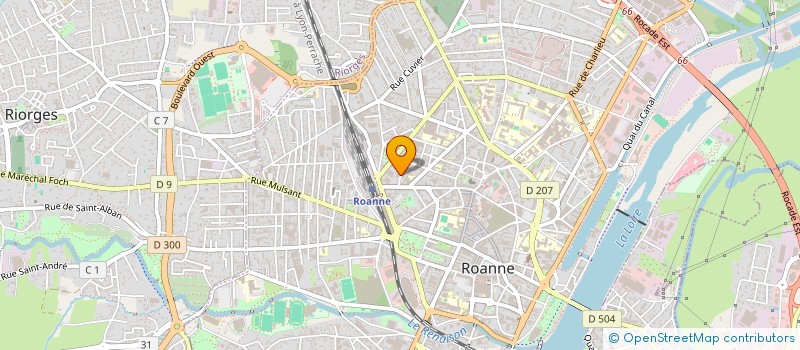 localisation de l'entreprise ONYX  ROANNE