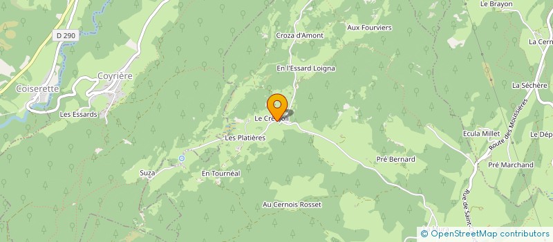 localisation de l'entreprise ONYX  SEPTMONCEL LES MOLUNES