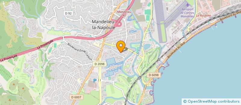 localisation de l'entreprise ONYX à MANDELIEU-LA-NAPOULE