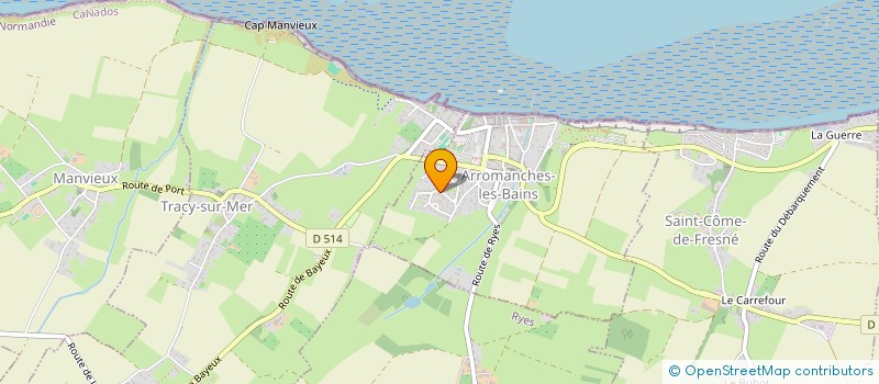 localisation de l'entreprise ONYX  ARROMANCHES-LES-BAINS