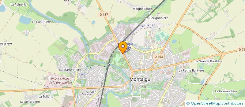 localisation de l'entreprise ONYX 85 à MONTAIGU-VENDEE