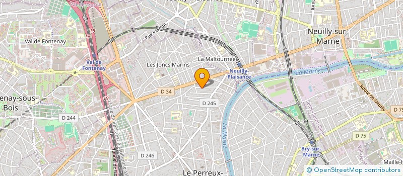 localisation de l'entreprise ONYX  LE PERREUX-SUR-MARNE
