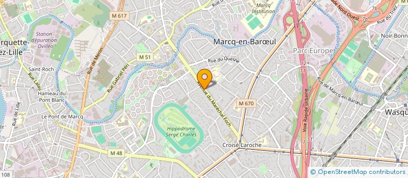 localisation de l'entreprise ONYX à MARCQ-EN-BARŒUL