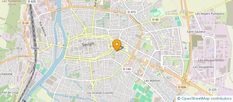 localisation de l'entreprise ONYX  SENS