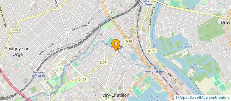 localisation de l'entreprise ONYX à VIRY-CHATILLON