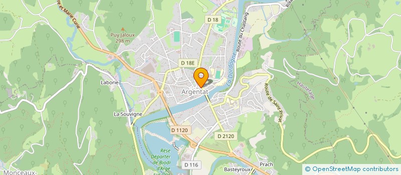 localisation de l'entreprise ONYX  ARGENTAT-SUR-DORDOGNE