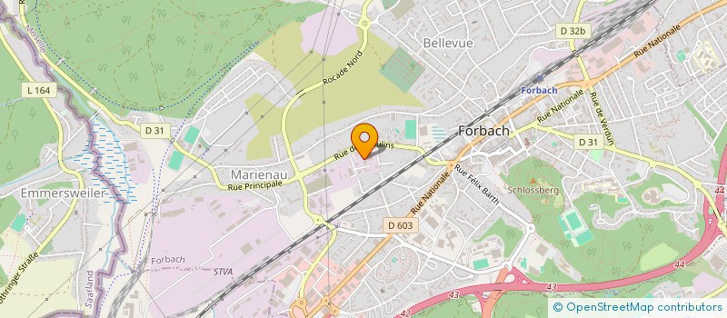 localisation de l'entreprise ONYX IMMOBILIER  FORBACH