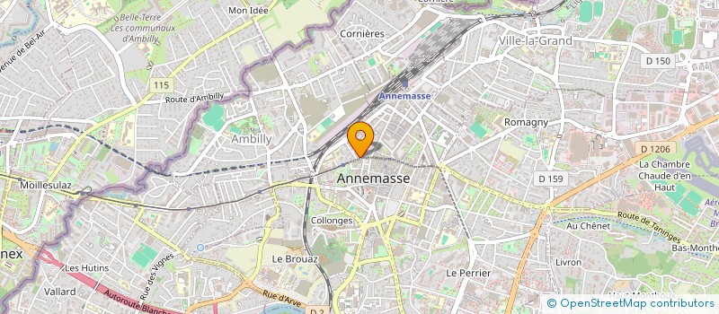 localisation de l'entreprise ONYX4 à ANNEMASSE
