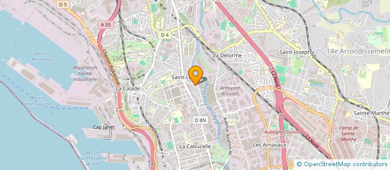 localisation de l'entreprise ONZ CONCEPT 13 à MARSEILLE