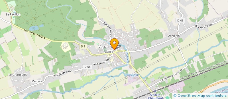 localisation de l'entreprise ONZAIN AUDITION  VEUZAIN-SUR-LOIRE