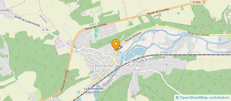 localisation de l'entreprise ONZE 14 à LA BONNEVILLE-SUR-ITON