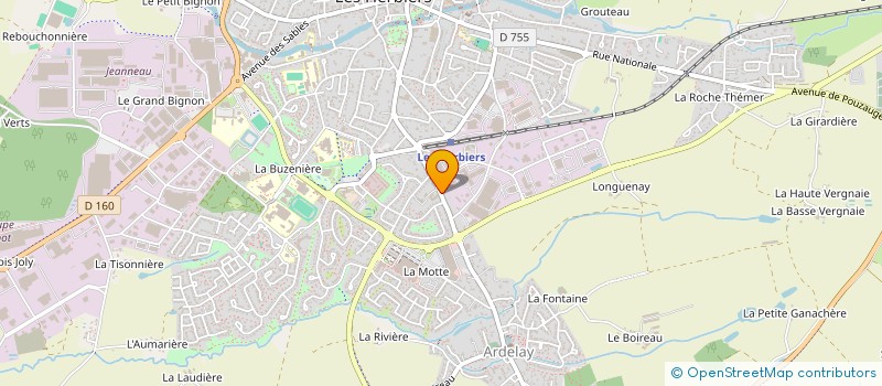 localisation de l'entreprise ONZE à LES HERBIERS