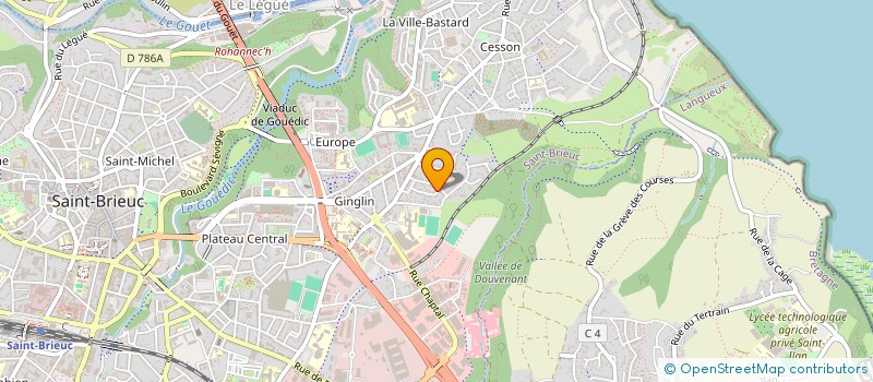 localisation de l'entreprise ONZE A DOUZE à SAINT-BRIEUC