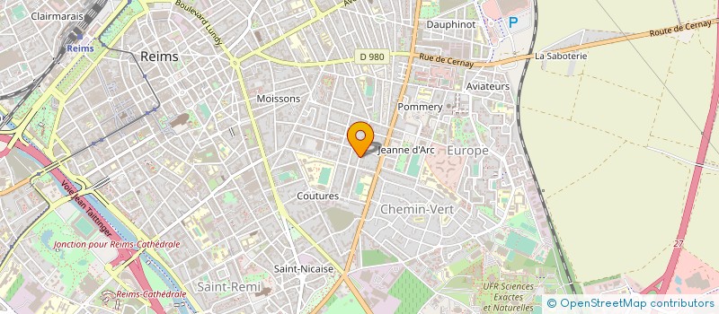 localisation de l'entreprise ONZE CREATION  REIMS