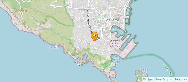 localisation de l'entreprise ONZE DE PIQUE à LA CIOTAT