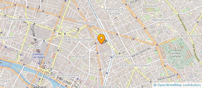 localisation de l'entreprise ONZE DESIGN  PARIS