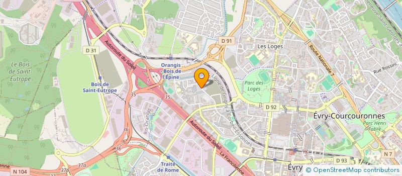 localisation de l'entreprise ONZE DRIBBLES  EVRY-COURCOURONNES