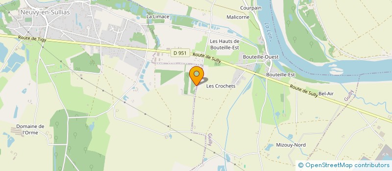localisation de l'entreprise ONZE M2 à NEUVY-EN-SULLIAS