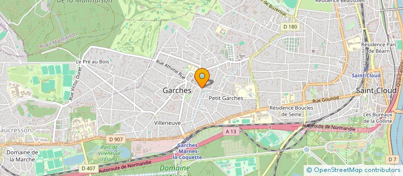 localisation de l'entreprise ONZE SAINT LOUIS à GARCHES