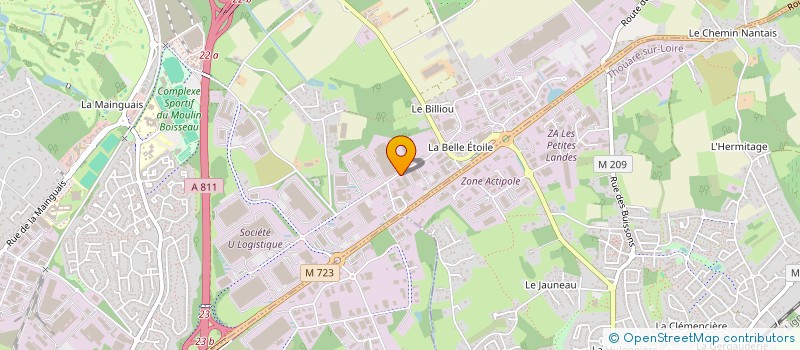 localisation de l'entreprise ONZE VEGA  CARQUEFOU