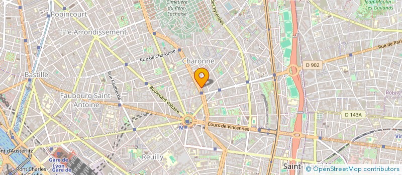 localisation de l'entreprise ONZEC+  PARIS