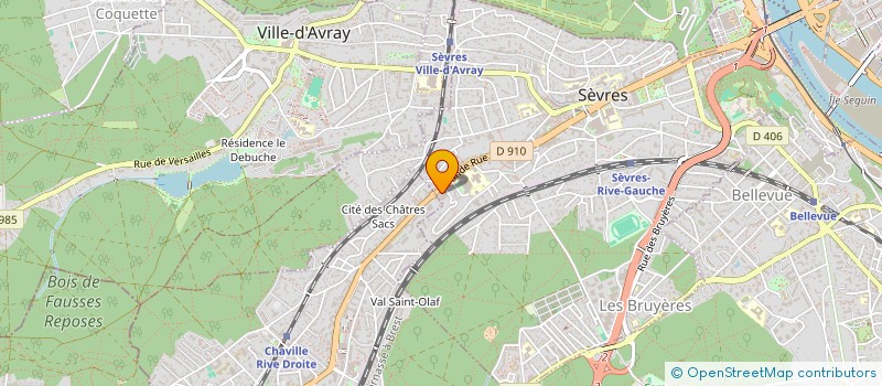 localisation de l'entreprise OO DYNAMICS CODEWORKS à SEVRES