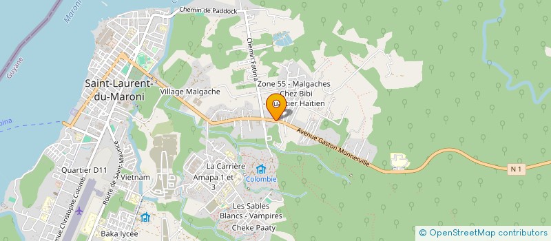 localisation de l'entreprise OO-NOVA7 BTP à SAINT-LAURENT-DU-MARONI