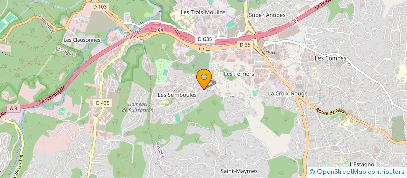 localisation de l'entreprise OO2X  ANTIBES
