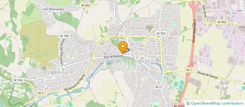 localisation de l'entreprise OODOS  CEBAZAT