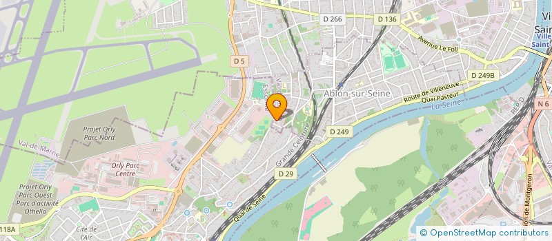 localisation de l'entreprise OODY à ABLON-SUR-SEINE