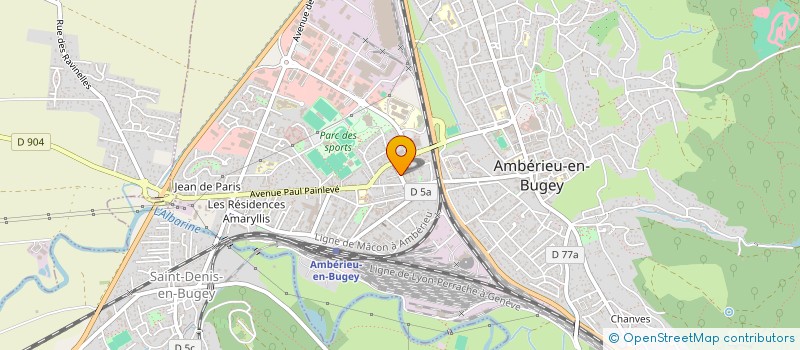 localisation de l'entreprise OOGARDEN TRANSPORT à AMBERIEU-EN-BUGEY