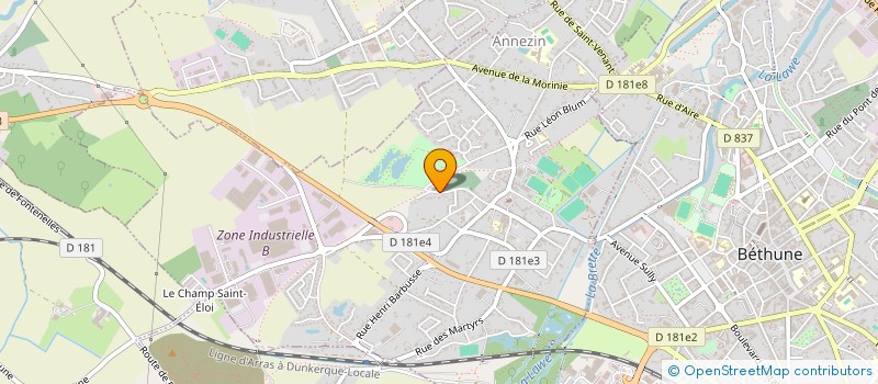 localisation de l'entreprise OOKI COOKI  BETHUNE