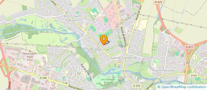 localisation de l'entreprise OOM.SCI.ARRAS  SAINTE-CATHERINE