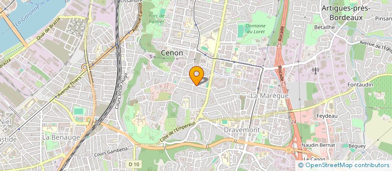 localisation de l'entreprise OONE  CENON