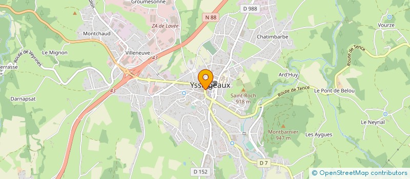 localisation de l'entreprise OOOVATION  YSSINGEAUX