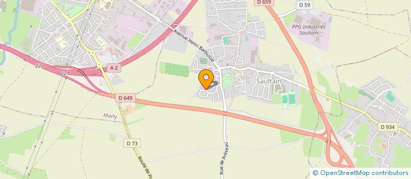 localisation de l'entreprise OOPCA  SAULTAIN