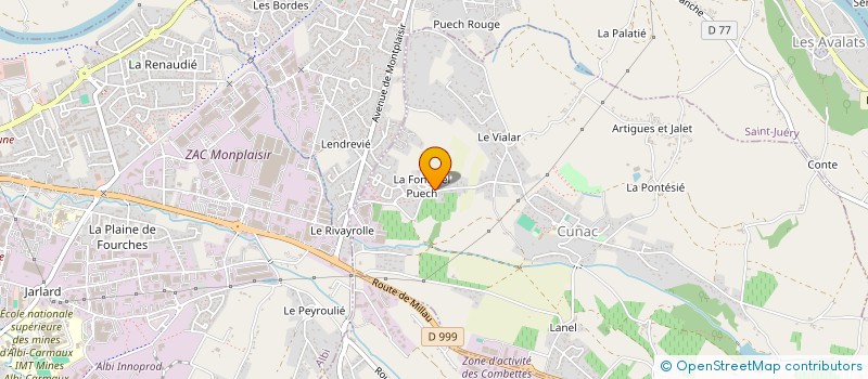 localisation de l'entreprise OP ET COMPAGNIE  CUNAC