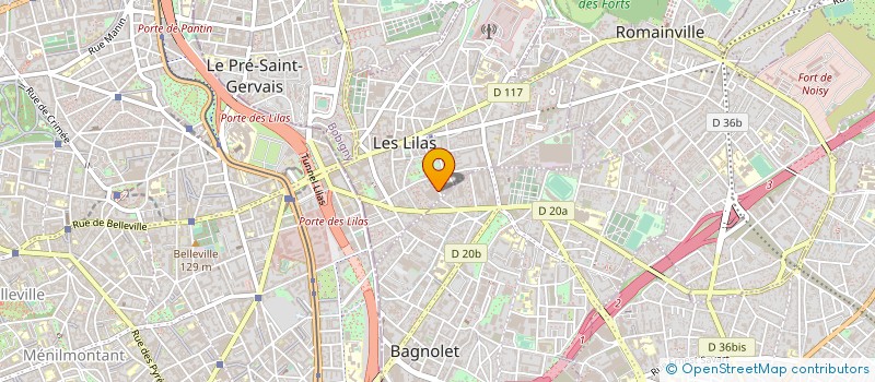 localisation de l'entreprise OP/EX à LES LILAS
