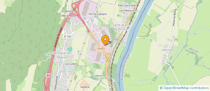 localisation de l'entreprise OP FINANCE à MACON