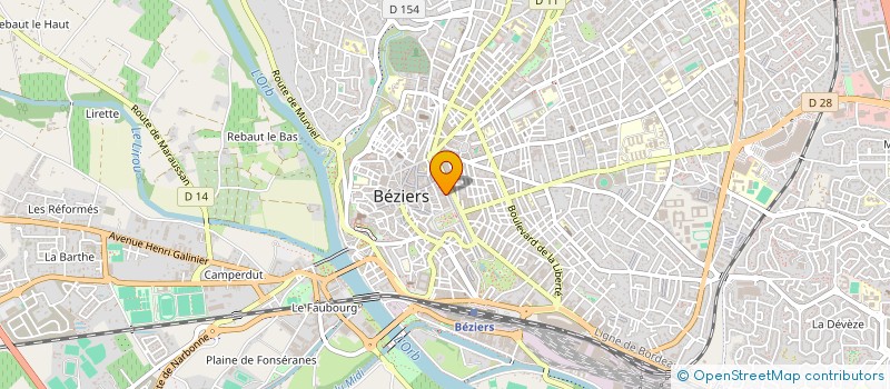 localisation de l'entreprise OP GESTION à BEZIERS