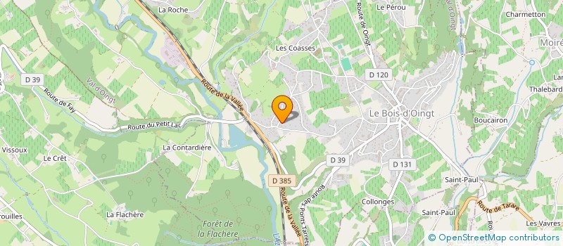 localisation de l'entreprise OP GESTION  VAL D'OINGT