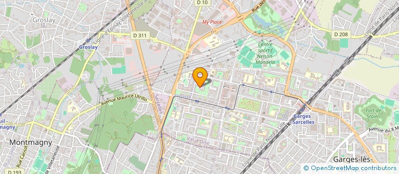 localisation de l'entreprise OP HOLDING  SARCELLES