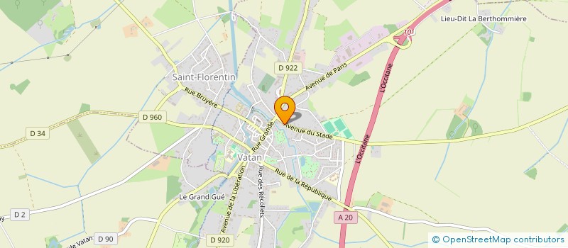 localisation de l'entreprise OP PAYSAGE  VATAN