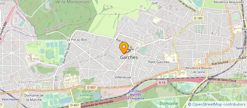 localisation de l'entreprise OP&S à GARCHES