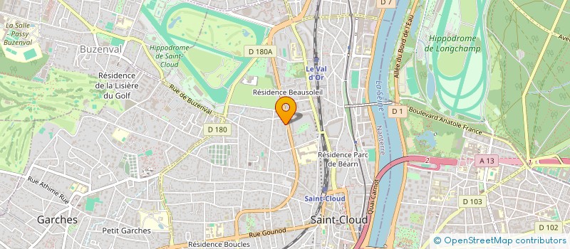 localisation de l'entreprise OP VENTURE à SAINT-CLOUD